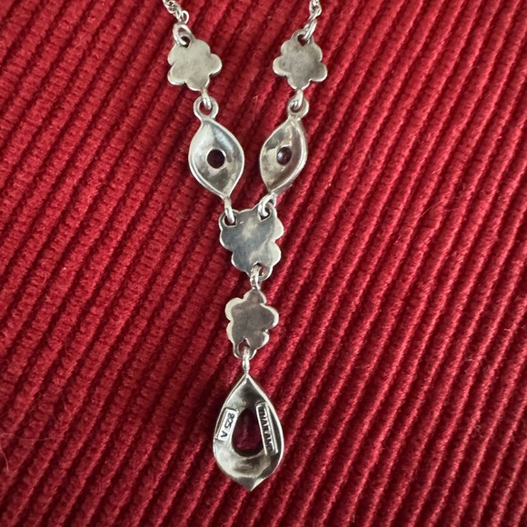 Extraordinary vintage pink topaz & marcasite set in sterling silver. - Picture 5 of 8